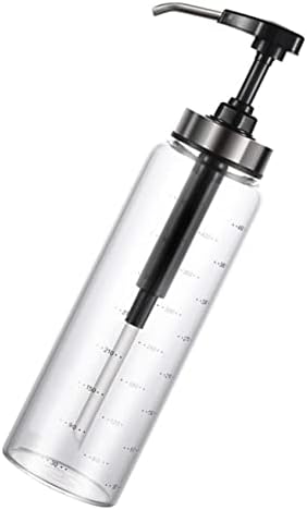 DECHOUS 500ml Glass Honey Pot Pump for BBQ and Indoor Events