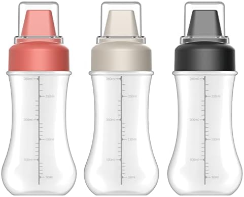 XANHOY 5-Hole Condiment Squeeze Bottle with Leak Proof Clear Cap