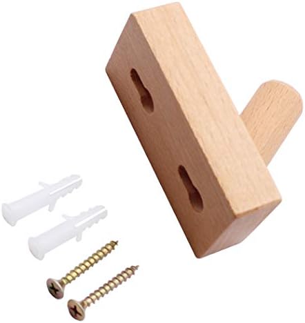 Gullor 2 PCS Beech Wooden Coat Hooks