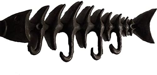 HCANte Wall Mounted Coat Rack with Iron Hooks