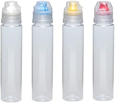 4pcs Flip Top Leakproof Honey Squeeze Bottles for Camping and Kitchen Use