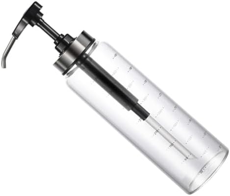 Luxshiny Metal Glass Honey Dispenser Jar