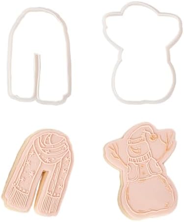 4PCS Plaque Frame Fondant Stamp Cookie Cutter Set for Baking and Crafting
