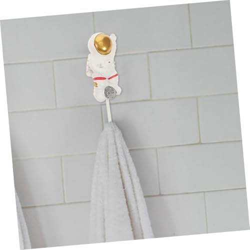 Cute Astronaut Wall Hooks No Drill Adhesive