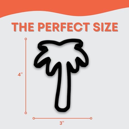 Bundle of Fun Palm Tree Cookie Cutter with Easy Push Design