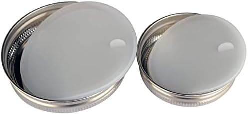Mason Jar Lifestyle 5 Pack Heavy Duty Lids with Silicone Liners