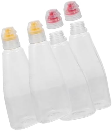 TOPPERFUN 3 Sets Honey Bottle Squirt Bottles for Sauce Seasoning