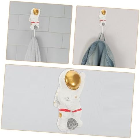 Cute Astronaut Wall Hooks No Drill Adhesive