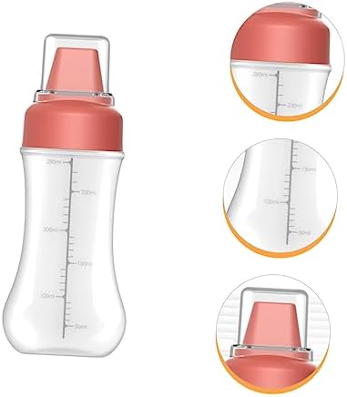 COLLBATH Plastic Condiment Squeeze Bottles with 5 Holes for Syrup and Ketchup