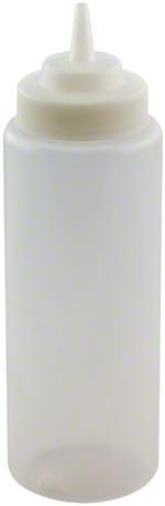 Tablecraft 23363C Clear Condiment Squeeze Bottle 32-Ounce 12-Pack