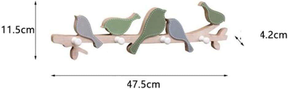 NEWCIX Wall-Mounted Childrens Coat Rack with Hooks