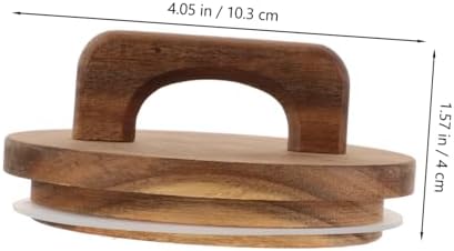 BRIGHTFUFU Acacia Wood Canning Lids with Silicone Seals