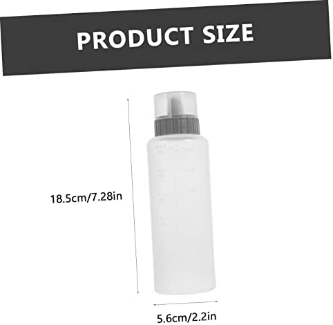 PRETYZOOM 4Pcs Condiment Squeeze Bottles with 5 Nozzle Holes