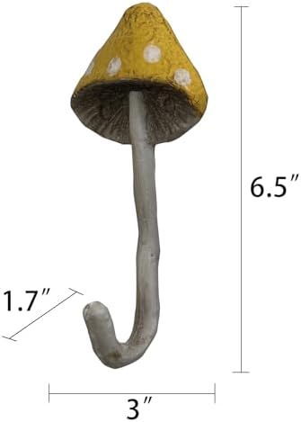 Bohemian Mushroom Wall Hook - Cute Triangle Decor