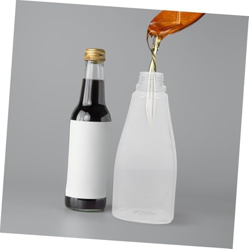 5 Sets PET Condiment Squeeze Bottles for Travel and Kitchen Use