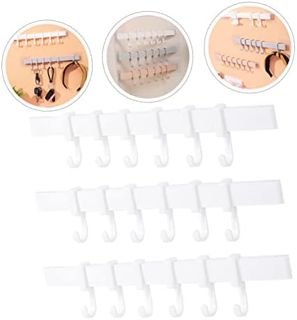 Yardenfun Plastic Adhesive Hook Rack Bathroom Towel Holder
