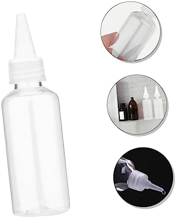 Cabilock 20Pcs Refillable Squeeze Bottles for Crafts Paint and Condiments