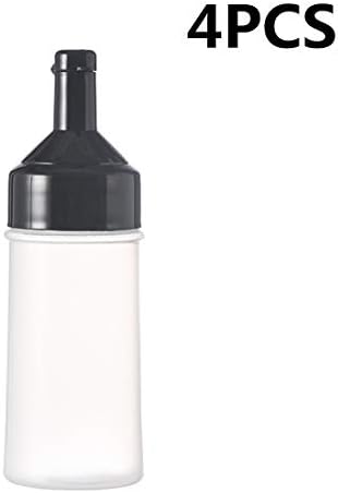 4 Pack 250ml Plastic Squeeze Bottles for Condiments