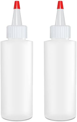 BRIGHTFROM 4 oz Condiment Squeeze Bottles Pack of 2 1