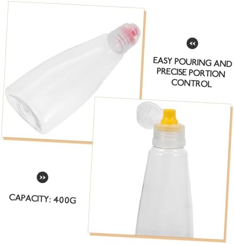Anneome Mini Travel Honey Bottles 400g Reusable Condiment Squeeze Bottles