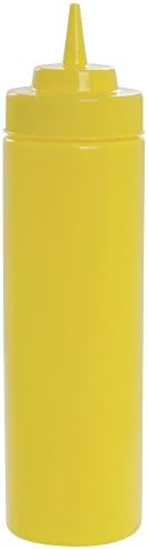 Tablecraft 24 Oz Yellow Squeeze Condiment Bottle