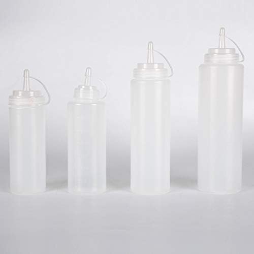 Kasuki Red Condiment Squeeze Bottle for Jam Sauce and Cream