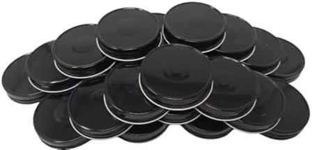 Kitchentoolz Mason Jar Lids Set of 24 Black