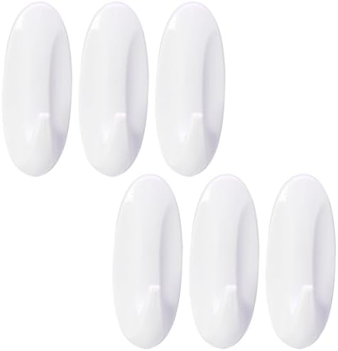 6 Pack Medium Utility Hooks Damage Free Self Adhesive Heavy Duty