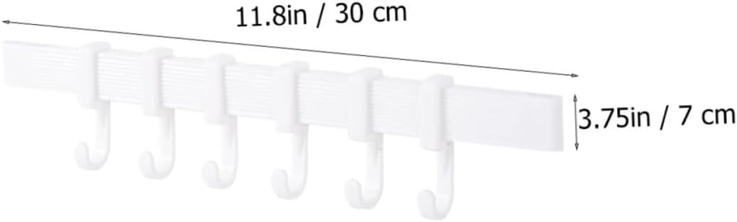 Yardenfun Plastic Adhesive Hook Rack Bathroom Towel Holder