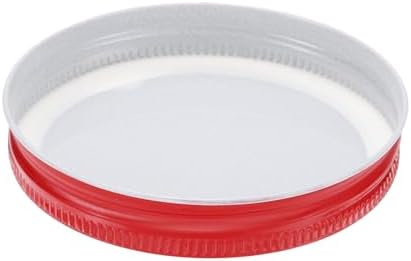Uxcell 42pcs Red Regular Mouth Mason Jar Lids 70mm Airtight Leakproof Canning Covers