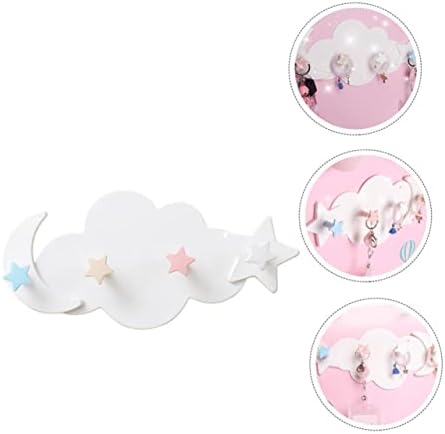 2Pcs Star Moon Wall Hooks for Smooth Surfaces