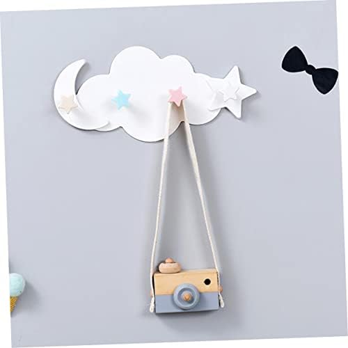 2pcs Adhesive Cloud Moon Hooks for Home