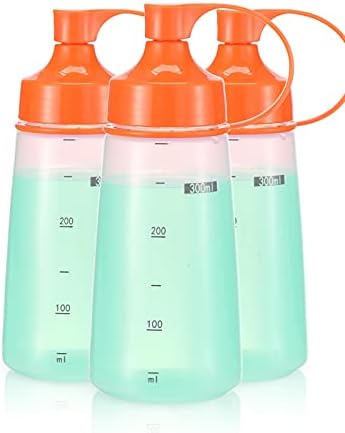oiununo Squeeze Bottles Wide Mouth Pack of 3
