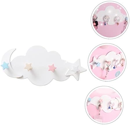 2pcs Adhesive Cloud Moon Hooks for Home