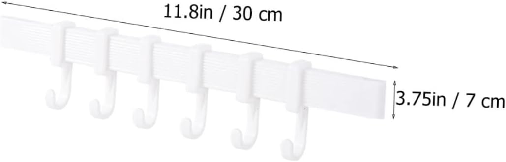 LIFKOME 3Pcs Sticky Hook Rack for Kitchen and Bathroom