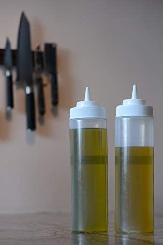 24 Oz BPA Free Condiment Squeeze Bottles 18 Count