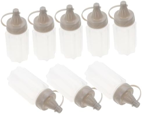 FELTECHELECTR Condiment Bottles Set of 8 for Kitchen Use