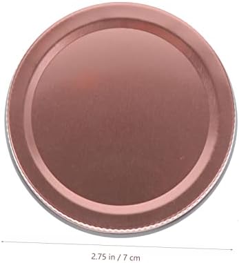 Garneck 12pcs Wide Mouth Mason Jar Lids in Rose Gold