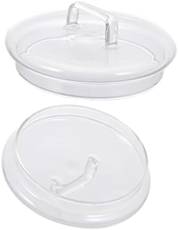 GRADENEVE Airtight Glass Jar Lids 2 Pack Sturdy Easy to Clean