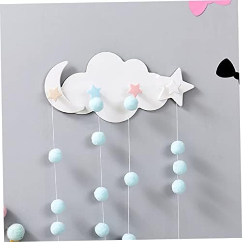 Ciieeo 2pcs Star Moon Wall Hooks for Coats Keys Towels