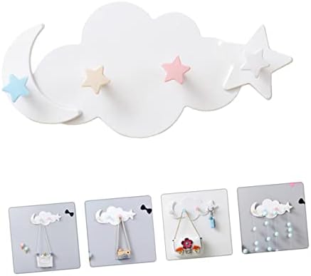 2pcs Cartoon Star Moon Wall Hooks