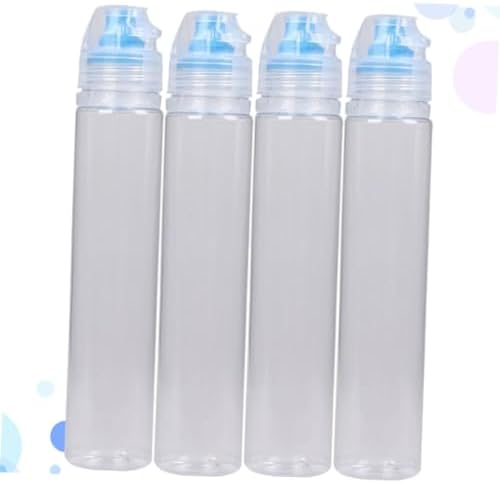 LALADEFIEE 4 Pack PVC Condiment Storage Bottles
