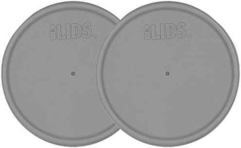 iLIDS SL-W-GRY2 Mason Jar Lid Pack of 2 Gray