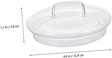 GRADENEVE Airtight Glass Jar Lids 2 Pack Sturdy Easy to Clean