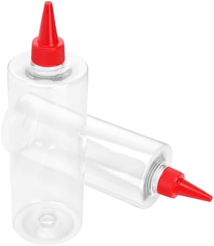 HOIGON 12PCS 16 oz Clear Condiment Squeeze Bottles