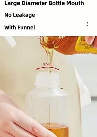 EPIPHANY 10 Oz Condiment Squeeze Bottles Set Of 5 With Flip Top Cap