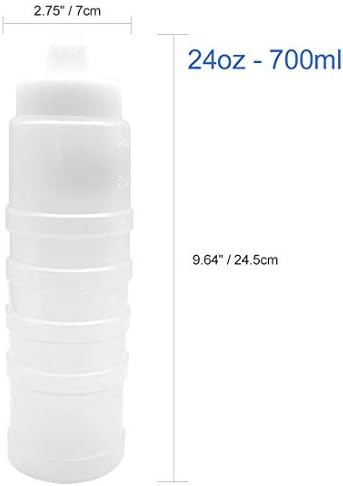 GARASANI 4 Hole Condiment Squeeze Bottle 24oz