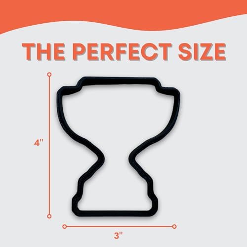 Trophy Cookie Cutter with Easy Push Design