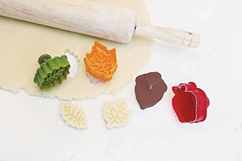 Talisman Designs Plunger Pie Crust Cutters 4-Piece Set