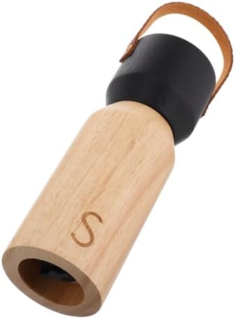 OKUMEYR Manual Wooden Pepper Grinder with Black Top